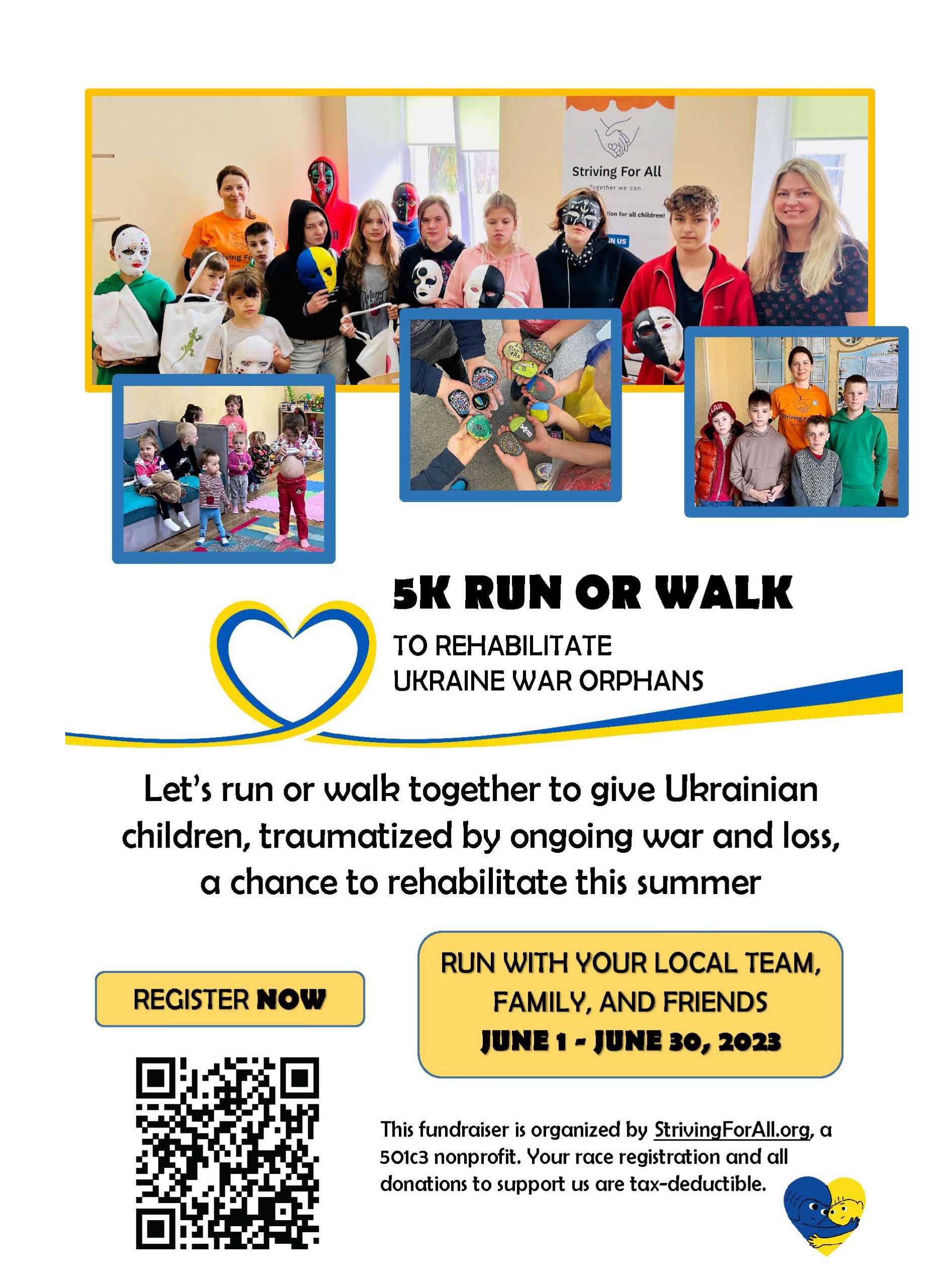 Ukraine Fundraiser: 5KRunOrWalk
