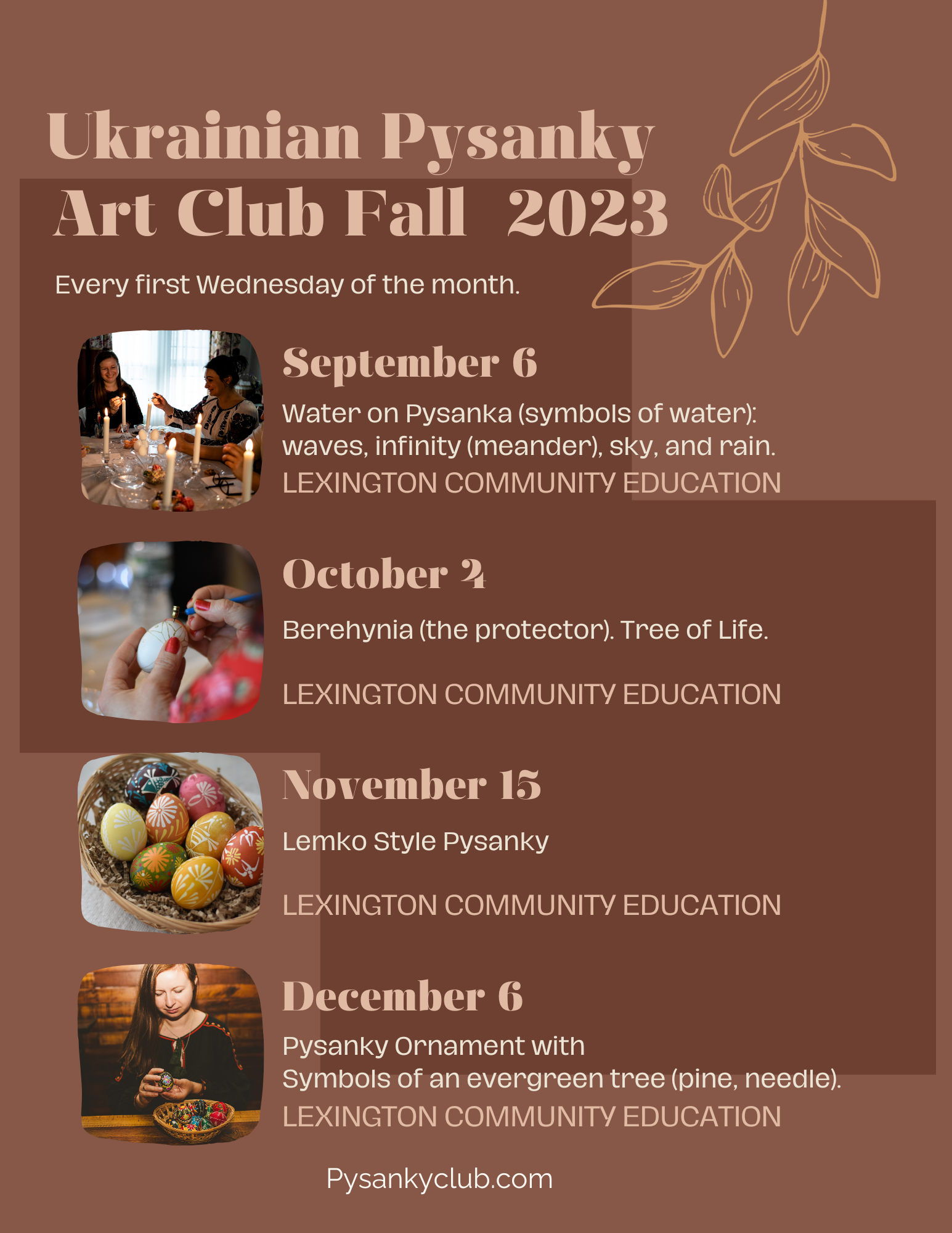 Ukrainian Pysanky Art Club – October
