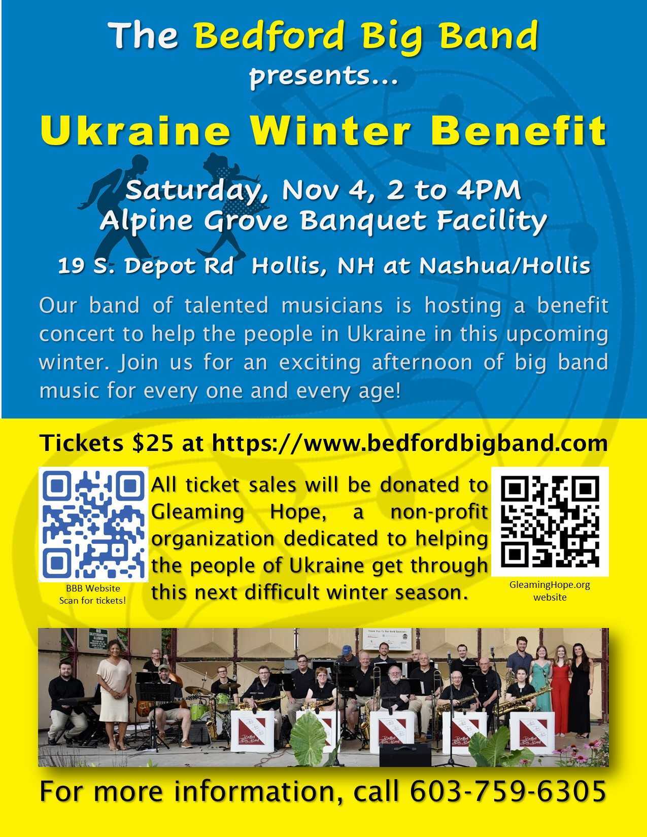 The Bedford Big Band presents Ukraine Winter Benefit