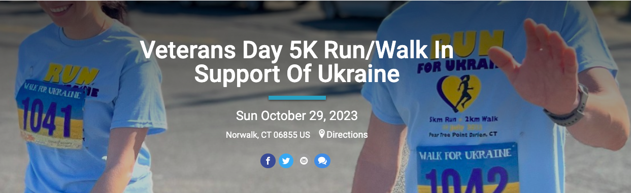 Veterans Day 5K Run/Walk In Support Of Ukraine