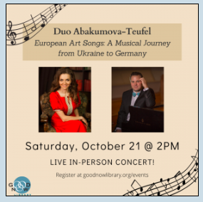 Concert - European Art Songs: A Musical Journey from Ukraine to Germany