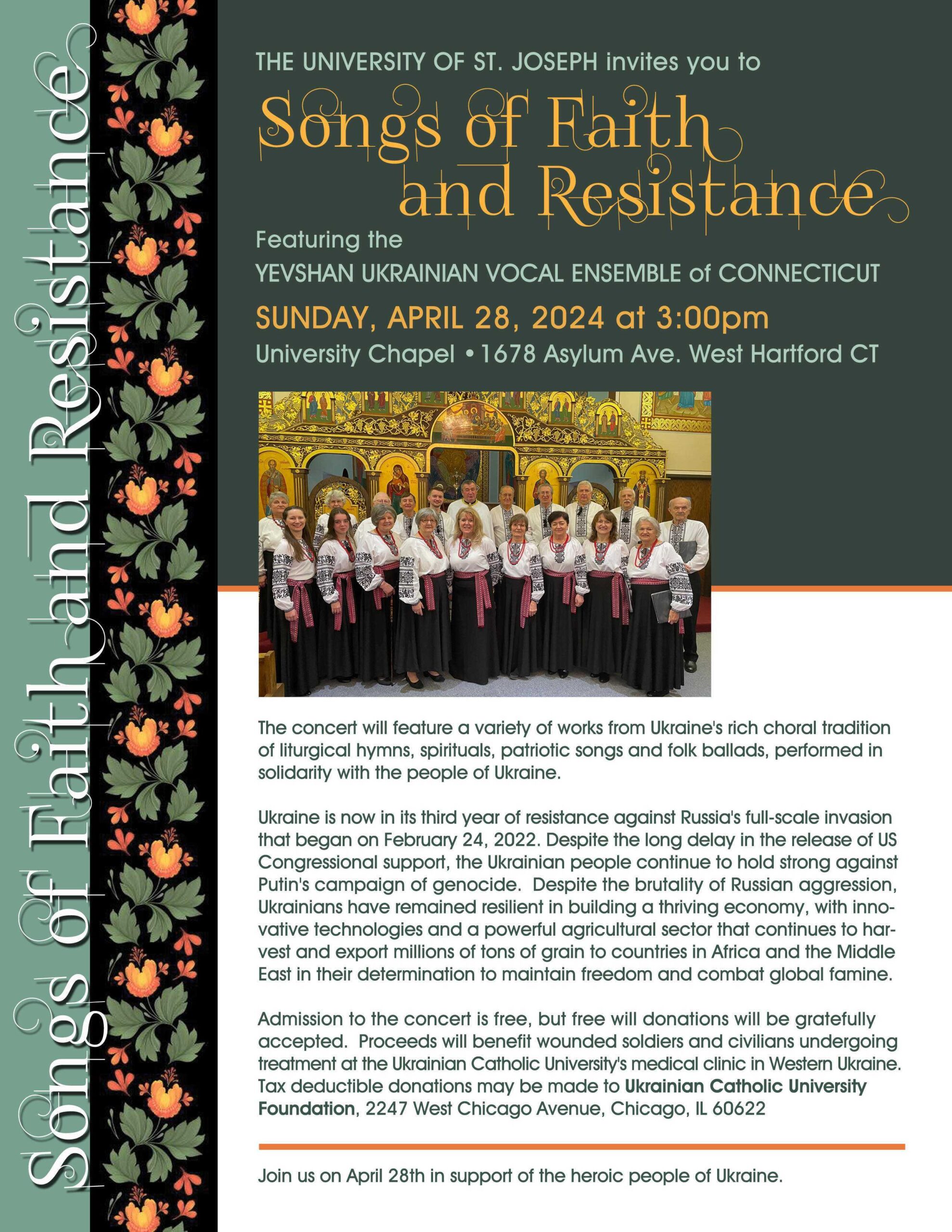 Songs of Faith Featuring the and Resistance
