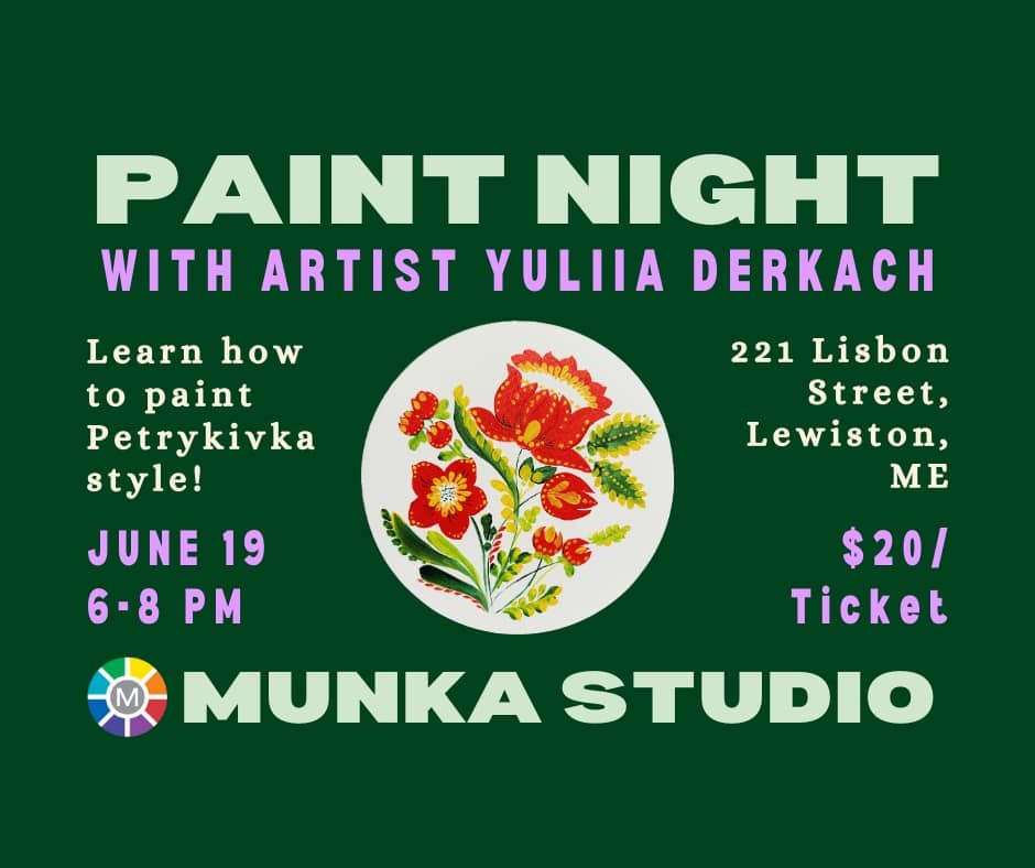 Munka Studio Paint Night with Artist Yuliia Derkach