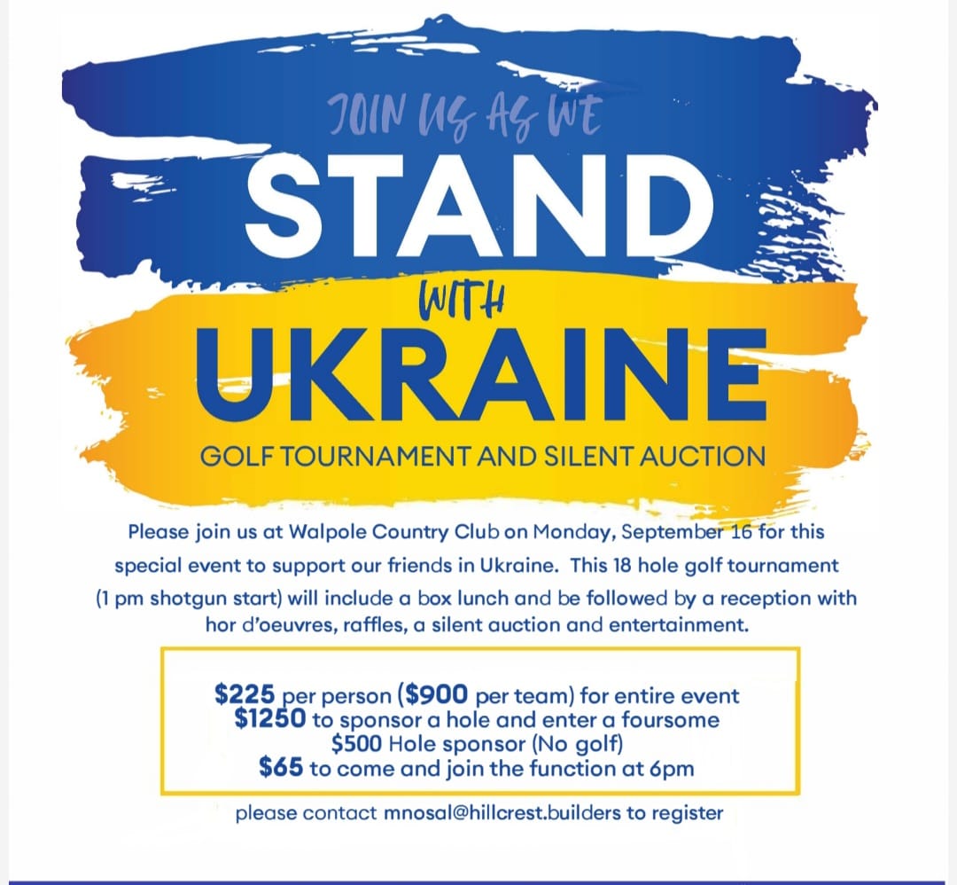 Stand with Ukraine Golf Tournament and Silent Auction