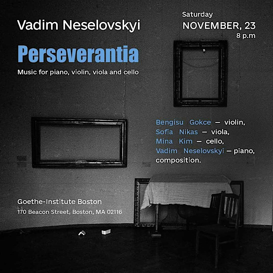 Vadim Neselovskyi PERSEVERANTIA — Music for Piano and String Trio