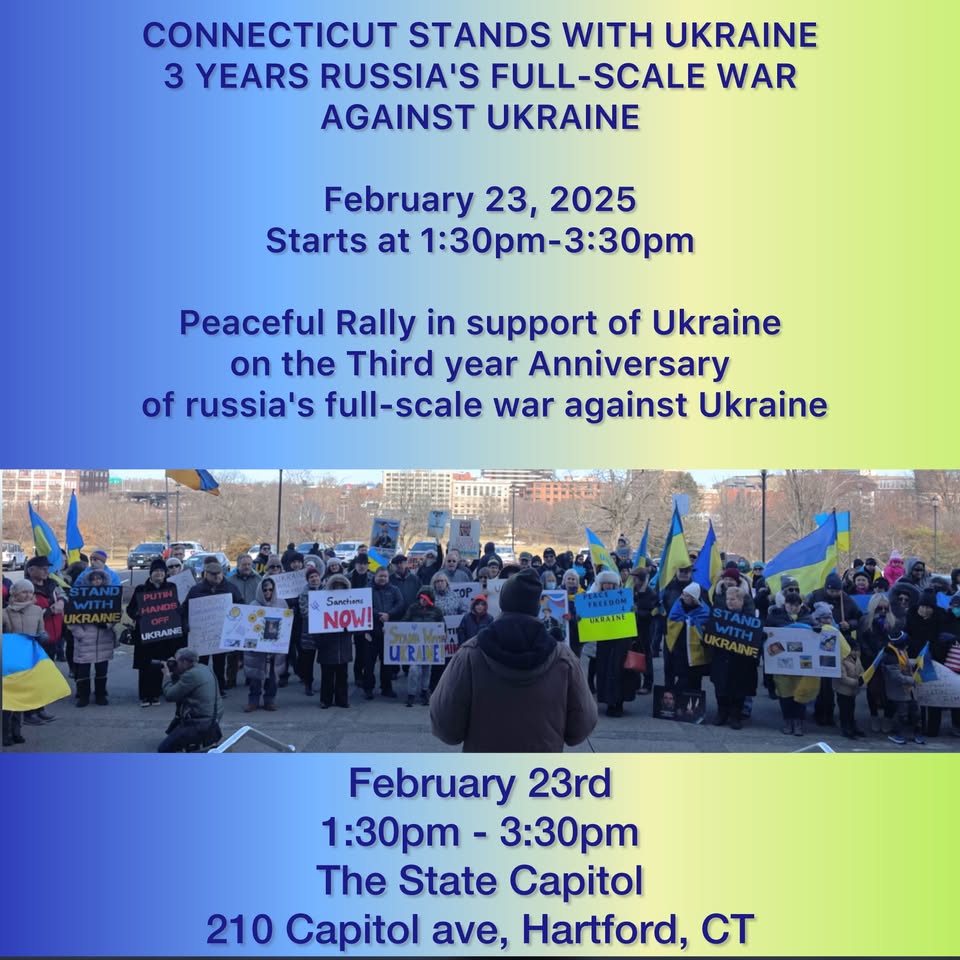 3 YEARS OF RUSSIA'S FULL-SCALE WAR AGAINST UKRAINE - PEACEFUL RALLY