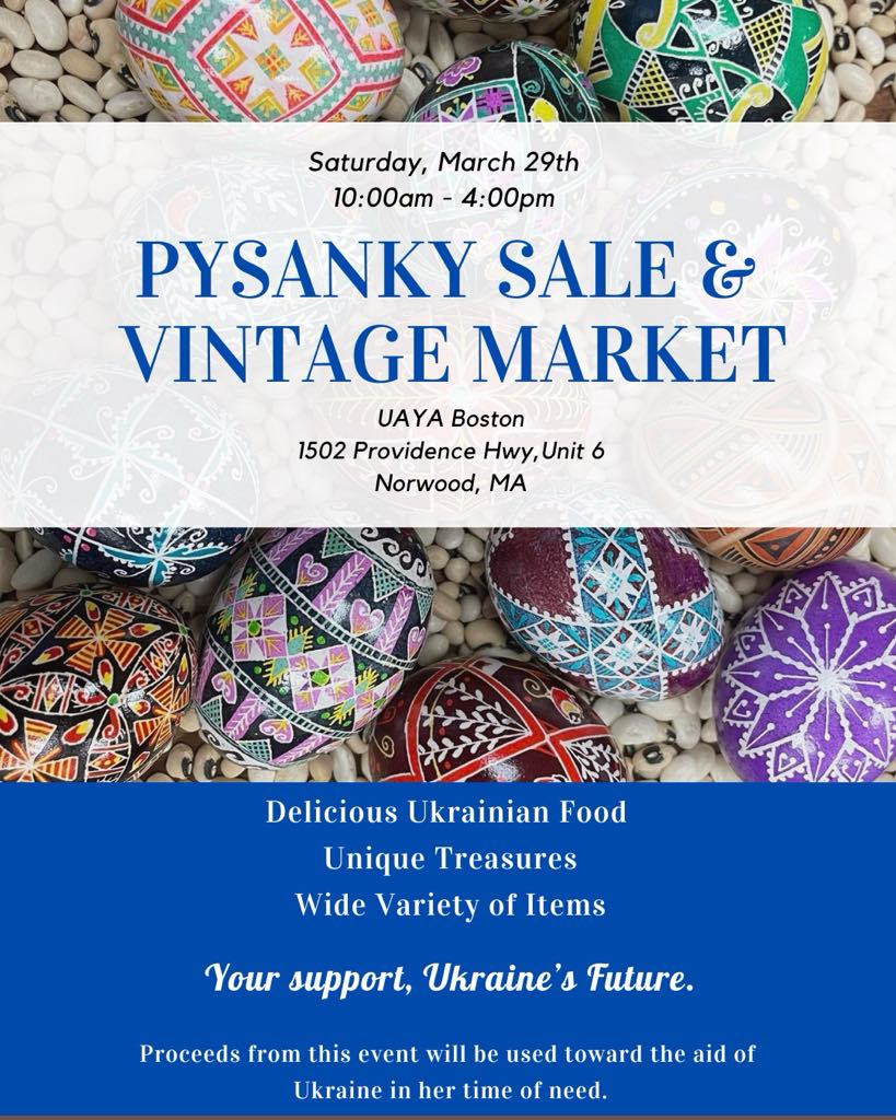 Pysanky Sale and Vintage Market by UAYA Boston
